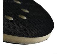 Patin de ponçage de secours de 215 mm pour ponceuses à cloison sèche - Porte-disque sans poussière à 10 trous avec filetage de 6 mm, matériau PP, compatible avec Porta-Cable et mur standard