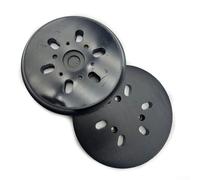 Patin de ponçage en caoutchouc à 6 trous de 15,2 cm avec dos rigide et crochet haute densité pour ponceuse orbitale Bosch Disque de support abrasif pour ponçage, polissage et meulage généraux (B)