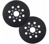 Patin de ponçage KZQ 125 mm compatible avec Bosch PEX 220 A, GEX 125-1 AE, PEX 220 AE, Skil 7402/7490, 2 pièces