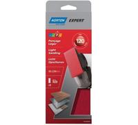 Patin de ponçage - NORTON - Expert non perforé - 93x230 mm - Grain 120 - Lot de 8 pièces