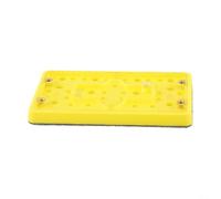 Patin de ponçage rectangulaire en polyuréthane de 7,6 x 12,7 cm pour ponceuses orbitales, disque de polissage rectangulaire de 80 x 133 mm avec 4 vis, base de ponceuse de rechange robuste pour