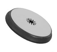 Patin de ponçage rond pour outils multifonctions oscillants 115 mm en acier inoxydable + pour construction EVA, ponçage d'angle et d'angle, pose de sol et porte