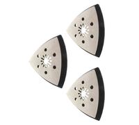 Patin de ponçage triangulaire de 93 mm, plaque de support en acier inoxydable haute résistance pour ponceuses et meuleuses électriques avec disque de ponçage en acier inoxydable à 6 trous