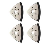 Patin de ponçage triangulaire de 93 mm, plaque de support en acier inoxydable haute résistance pour ponceuses et meuleuses électriques avec disque de ponçage en acier inoxydable à 6 trous