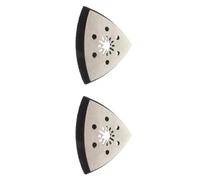 Patin de ponçage triangulaire de 93 mm, plaque de support en acier inoxydable haute résistance pour ponceuses et meuleuses électriques avec disque de ponçage en acier inoxydable à 6 trous