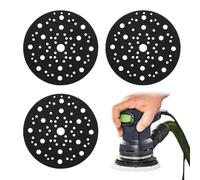 Patin de protection Ø 150 mm, 70 trous, 3 pièces. Coussin de protection pour disque de ponçage avec fermeture auto-agrippante. Compatible avec MIRKA 8295612111 pour ponceuses orbitales aléatoires