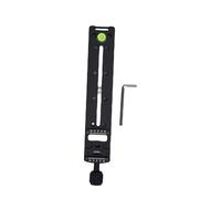 Patin de Rail Nodal avec Collier de Serrage Rapide, Glissière de Caméra, | Alliage d\'aluminium CNC, rail de 185 mm pour panorama, conception légère, niveau à bulle intégré