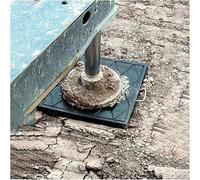 Patin de stabilisation de Grue, Coussinet de vérin Robuste, Support de cric, Empilable incassable résistant Pression, avec poignée, pour Camion Grue Pompe béton,40×40×5cm