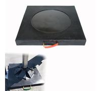 Patin de stabilisation pour Grue, Patins de vérin pour Camping-Car avec Surface antidérapante, Patin de nivellement stabilisateur pour Grue, Camping-Car et remorque(24x24x2.4/60x60x6cm)