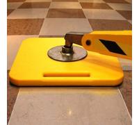 Patin de stabilisation Robuste de Type C - 12 x 12 x 1,6 Pouces, Patin de nivellement stabilisateur Jaune, adapté aux Camping-Cars, remorques et Plateformes, avec Conception antidérapante et