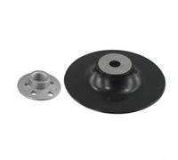 Patin de support de 125 mm avec filetage M14 et écrou de verrouillage pour meuleuse d'angle, ponceuse, polisseuse, disques en fibre, adaptateur de tampon de ponçage 12200 tr/min, construction en