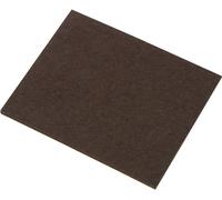 Patin en feutre TRU COMPONENTS FP8005BN 530777 autocollant marron (L x l x H) 100 x 80 x 4 mm