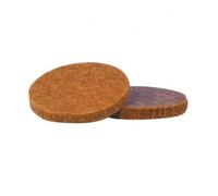 Patin feutre adhésif - ISO - Diamètre 33 mm - Marron - Lot de 6 - Antivibration