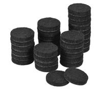 Patin Feutre SOURCING MAP 80Pcs 1"" Rond Adhésif Feutre Meubles Coussins Sol Protecteurs pour Pied Chaise Bois Dur Plancher Noir