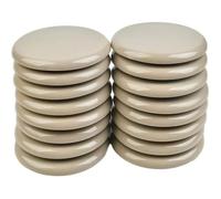Patin glisseur - Curseurs pour déplacer des meubles - Lot de 16 - 89 mm - kaki clair