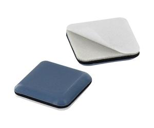 Patin glisseur P.T.F.E - L : 40 mm - l : 40 mm - adhésif - gris - lot de