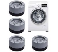 Patin Machine a Laver,4 Pcs Tampons à Pied Machine à Laver D'amortisseur Antidérapant Pied Caoutchouc Antidérapant Amortisseurs Antivibration pour Machines à Laver et Sèche-Linge