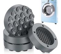 Patin Machine à Laver Base à ventouse, Lot de 4 Patins Anti Vibration pour machine à laver, Amortisseurs de Pieds Antidérapant, Amortisseurs Antivibration pour Machines à Laver Séchoirs et Meubles