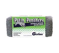 Patin panthère - GERLON - n°2 - Laine d'acier - Gris - Pour parquet