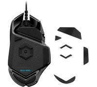 Patin pour Souris Compatible avec Logitech G502 Wired (Not for Wireless) - Pied de Souris de Remplacement autoadhésif en Caoutchouc Souple - Noir.[G1540]