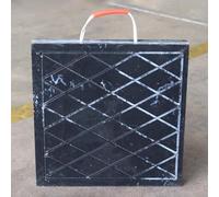 Patin stabilisateur Universel - Support de Mise à Niveau antidérapant pour remorques, véhicules de et dépanneuses - Empilable, Durable, 19,7 x 19,7 x 3,1 Pouces (1 pièce, SLE B)