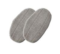 Patin Vapeur de Rechange, Compatible avec Leifheit | Dimensions 17.5*31Cm, Microfibre, Coloris Gris(2pcs)