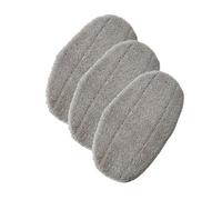 Patin Vapeur de Rechange, Compatible avec Leifheit | Dimensions 17.5*31Cm, Microfibre, Coloris Gris(3pcs)