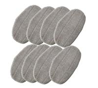 Patin Vapeur de Rechange, Compatible avec Leifheit | Dimensions 17.5*31Cm, Microfibre, Coloris Gris(8pcs)