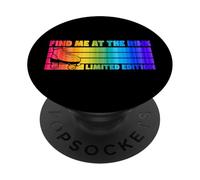 Patinage à roulettes rétro Find Me At The Rink en édition limitée PopSockets PopGrip Adhésif