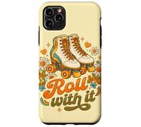 Patinage rétro Roll with It Flower Power Spirit Coque pour iPhone 11 Pro Max