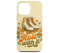 Patinage rétro Roll with It Flower Power Spirit Coque pour iPhone 13 Pro Max