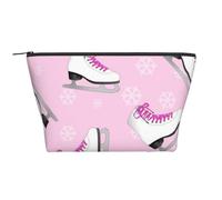 Patinage sur Glace et Flocon de Neige, Trousse de Toilette Trousse de Maquillage Sac à cosmétiques Trousse de Toilette de Voyage Portable