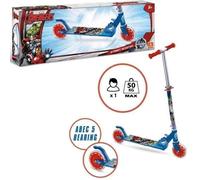 Mondo Toys - Scooter AVENGERS - Trottinette 2 roues pliable en aluminium avec plateau extra grip et guidon réglable enfant / fille - 28681