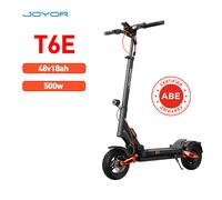 Patinette Électrique JOYOR T6E Certification ABE - Moteur 500W Batterie 48V18AH Pliable 10 pouces Pneus Tout-Terrain - Noir