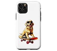 Patineur Golden Retriever Coque pour iPhone 11 Pro