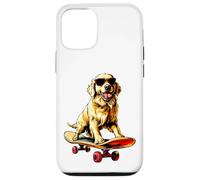 Patineur Golden Retriever Coque pour iPhone 12/12 Pro