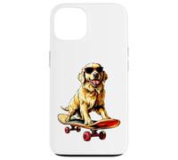 Patineur Golden Retriever Coque pour iPhone 13
