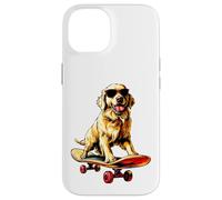 Patineur Golden Retriever Coque pour iPhone 14
