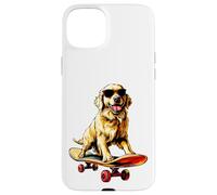 Patineur Golden Retriever Coque pour iPhone 15 Plus