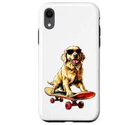 Patineur Golden Retriever Coque pour iPhone XR