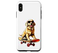 Patineur Golden Retriever Coque pour iPhone XS Max