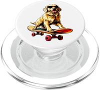 Patineur Golden Retriever PopSockets PopGrip pour MagSafe