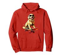 Patineur Golden Retriever Sweat à Capuche