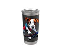 Patineur pour chien Jack Russell Terrier Gobelet isotherme en acier inoxydable double paroi