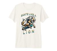 Patinez comme Un Lion T-Shirt Haut de Gamme
