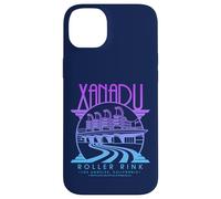Patinoire à roulettes Olivia Newton-John Xanadu, Logo Violet et Bleu délavé Coque pour iPhone 14 Plus