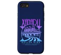 Patinoire à roulettes Olivia Newton-John Xanadu, Logo Violet et Bleu délavé Coque pour iPhone SE (2020) / 7/8