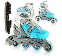Patins à glace 4 en 1 - Réglables - NH18331 (S, bleu)