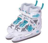 Patins à glace femme X Pro - pointure ajustable - Blanc/Menthe