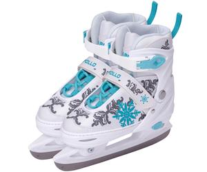 Patins à glace femme X Pro - pointure ajustable - Blanc/Menthe